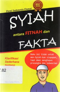 Syiah antara fitnah dan fakta Klasifikasi sederhana tentang syiah