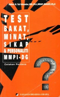 Test bakat,minat,sikap dan personaliti MMPI-DG