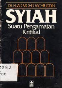 Syiah : suatu pengamatan kritikal